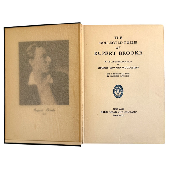 The Collected Poems of Rupert Brooke 1927 Hardcover Vintage Woodberry Dodd READ - Picture 11 of 16